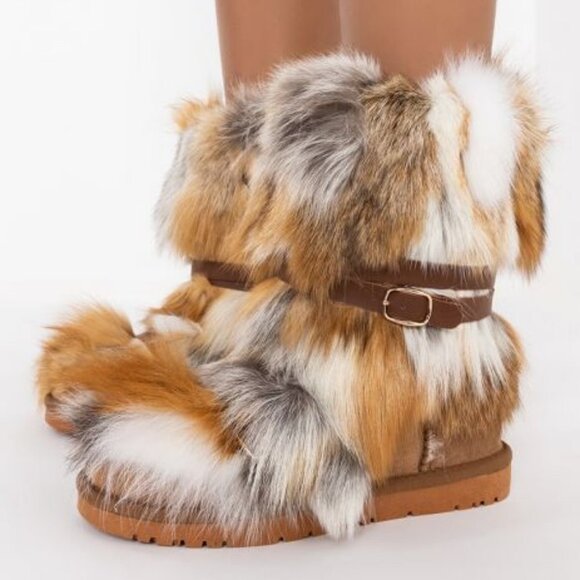 AZALEA WANG COZY COMFORT  FLAT BOOTIE IN BEIGE ( BRAND NEW ! ) - Picture 1 of 7